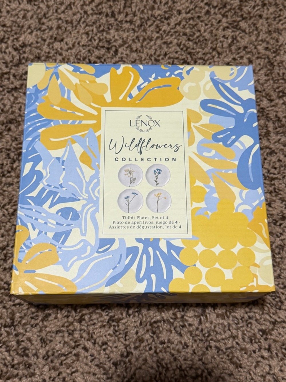 Lenox Wildflowers Tidbit Plate Set of 4